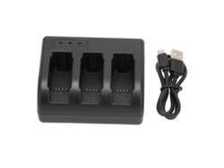 Cargador Portátil Triple Para Baterías De Cámara, 3 Canales Usb, Compatible Con Baterías Universales Ahdbt-801, 501, 601 Y 701.