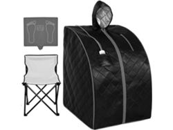 Kit De Sauna Portátil: Sauna Personal De Infrarrojos Para El Hogar, Tienda De Spa Portátil Con Sombrero Y Silla.