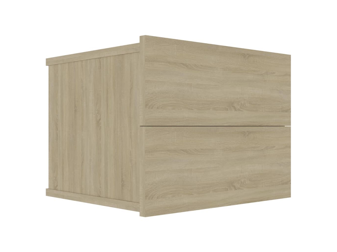 Mesa de Cabeceira LOVELY HOME Mesinha 40X30X30 Cm Contraplacado Carvalho Sonoma