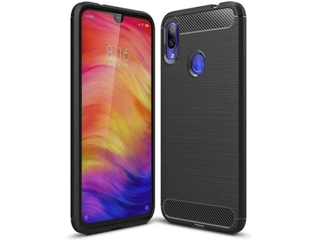 Carcasa Xiaomi Redmi 7 LMOBILE Carbono Rojo - Negro