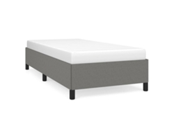 Maison Exclusive - Estructura De Cama Sin Colchón Tela Gris Oscuro 90x190 Cm