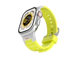 Correa para Apple Watch de 46/49/45/44 mm - Silicona colorida con junta metálica Pioneer