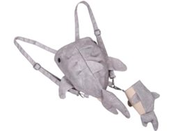 Bolso Bandolera Para Mujer Con Múltiples Compartimentos Y Estampado De Tiburón Ballena En Lona Ligera Con Colgante.