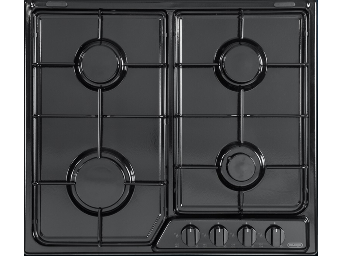 Placa de Gas DE'LONGHI YNF 46 ASV (58 cm - Negro)
