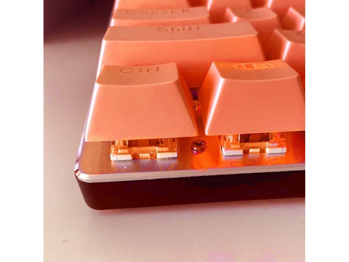 104 Llaveros Mecánicos Universales Con Clip Para Pc (naranja)