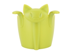Colador De Té De Silicona Con Forma De Gato Para El Hogar Y La Oficina - Verde