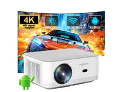 Proyector LED 4K, brillo de 15 000 lúmenes, sistema Android 9.0, versión OEM de Android