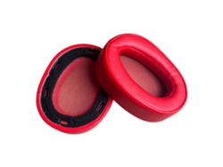 Almohadillas De Repuesto Para Auriculares Sony Mdr-100abn / Wh-h900n (1 Par), Tejido De Piel Proteínica. Rojo Czhhmart