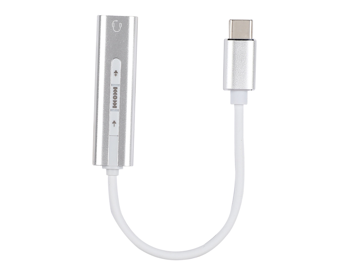 Cable De Carga Rápida Usb-c De Dell De 4,5 X 3,0 Mm Y 1,5 M Con Tarjeta De Sonido Externa De Tipo C A 3,5 Mm