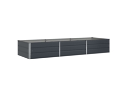 Jardinera | Maceta Antracita 195 X 100 X 45 Cm Acero Galvanizado