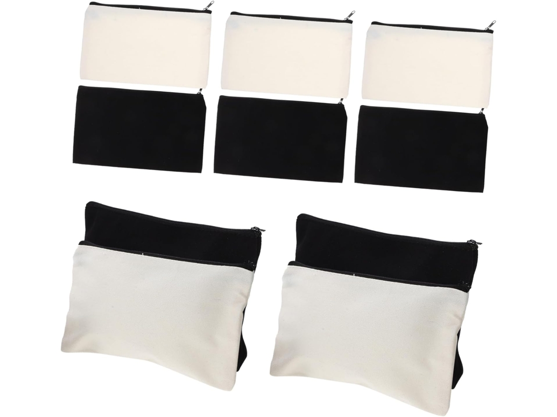 Neceser organizador de maquillaje Slowmoose de lona, 12 compartimentos, cremallera termosellada.