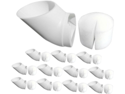 Kit Hidropónico Para Jardín Y Balcón Con 20 Vasos De Pvc Reutilizables, Esponjas Para