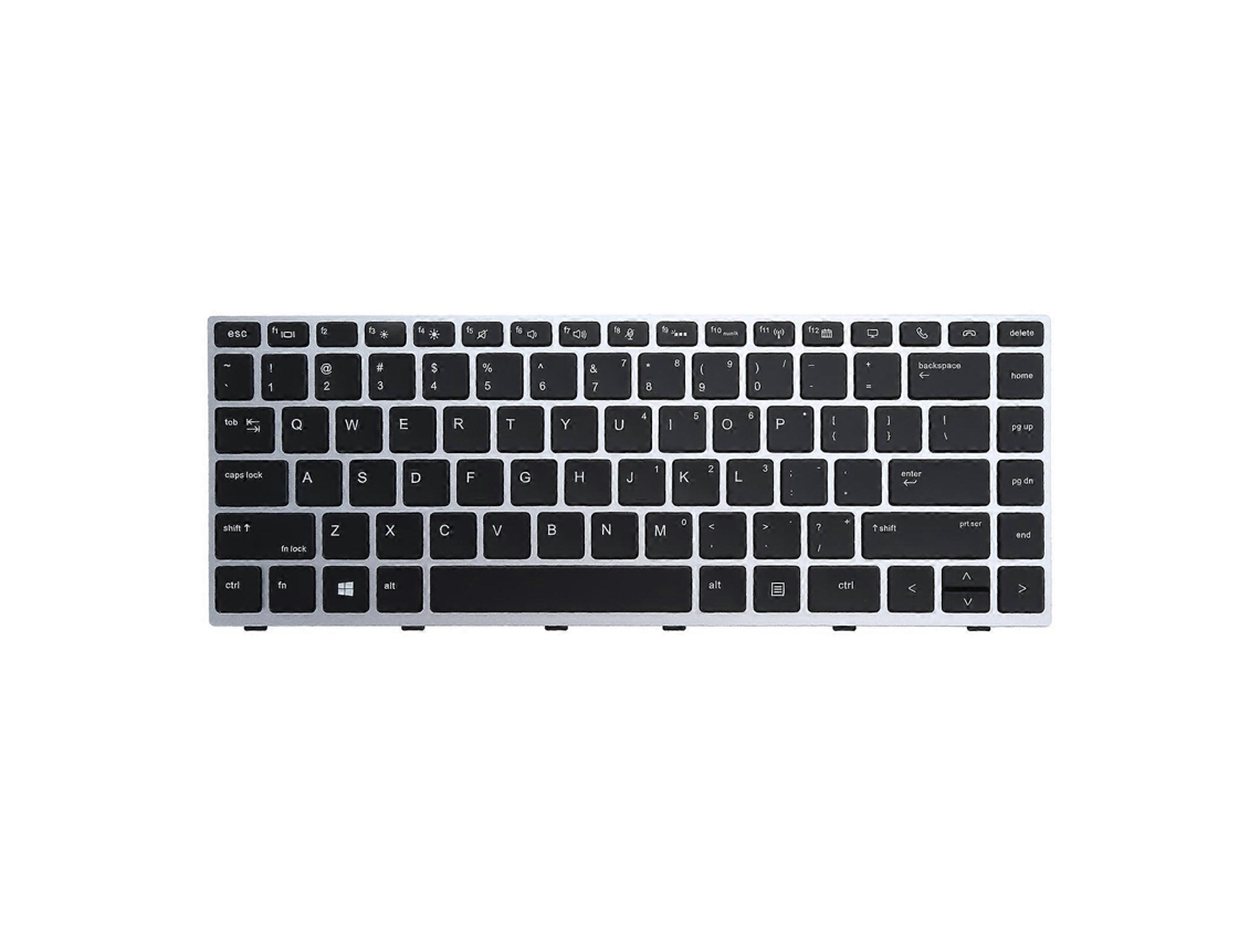 Teclado retroiluminado para portátiles HP Elitebook 840 G5, 846 G5 y 745 G5 (versión en inglés, teclado estadounidense) Everley891
