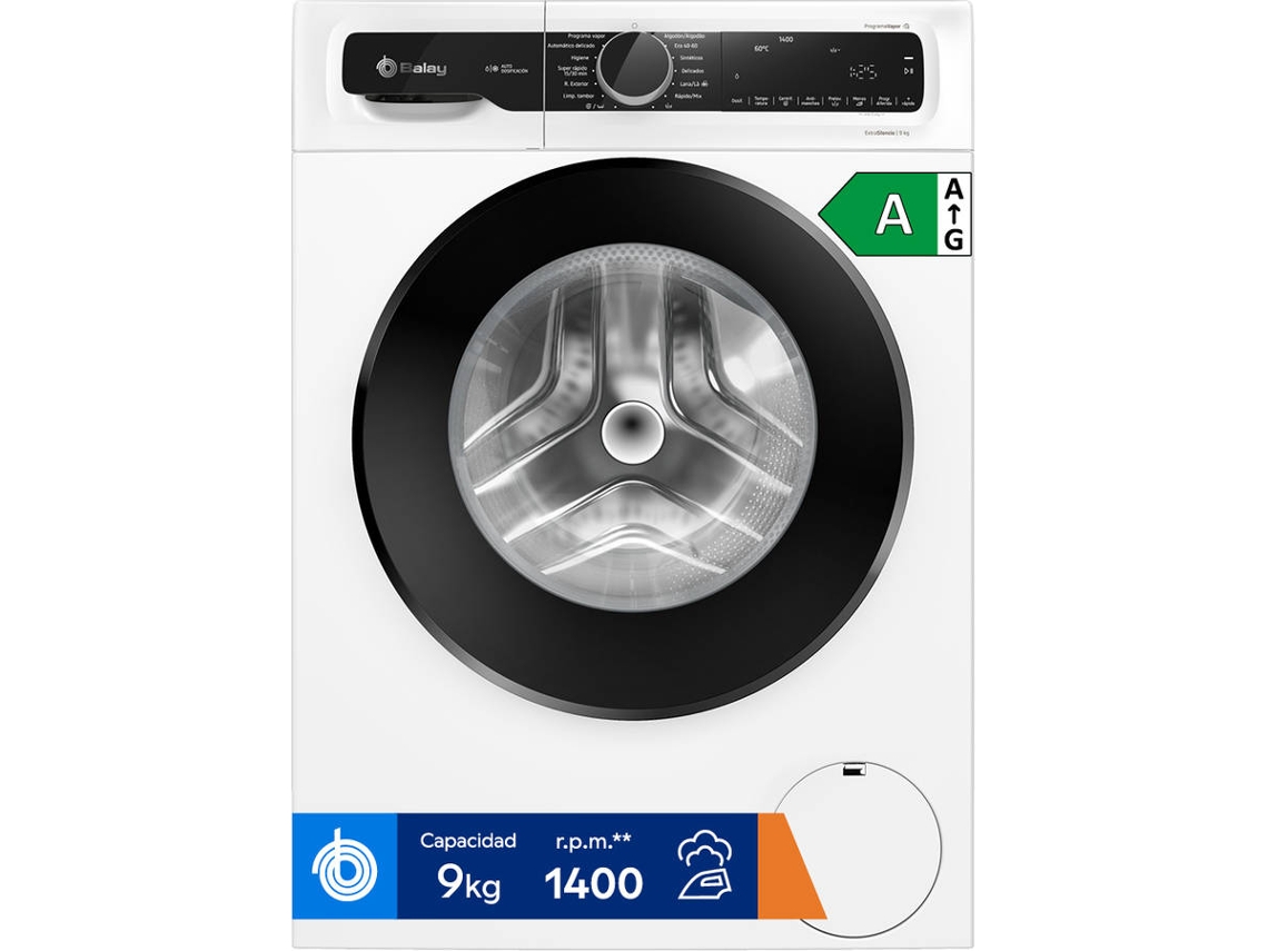 Lavadora BALAY 3TS395BDS (9kg - 1400 rpm - Blanco)
