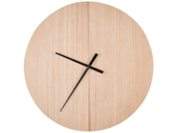 Reloj de pared BELIANI Cabic de MDF Madera clara 60x1x60