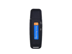 Grabadora digital USB, disco flash USB, equipo profesional de grabación de voz para conferencias Yizhood (negro)