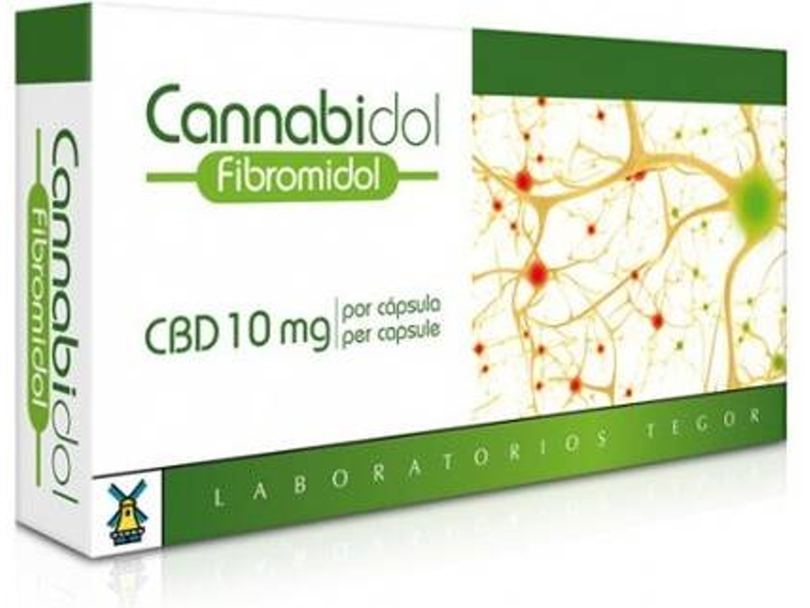 Complemento Alimentar TEGOR Cannabidol Fibromidol (40 cápsulas)