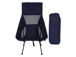 Danu26-silla De Camping Plegable Portátil Con Mochila, Alto Respaldo Tela Malla, Azul Marino Para Camping Playa Pesca Deportes Al Aire Libre