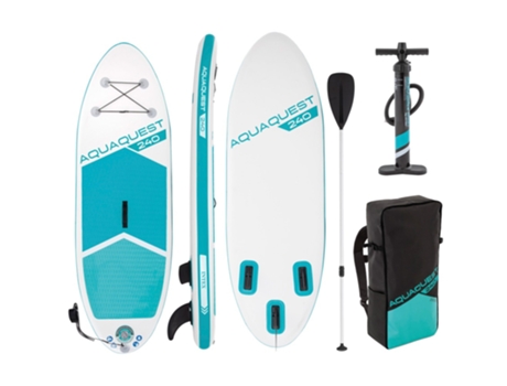 Tabla De Paddle Surf Hinchable Iniciación con Mochila, Remo e Hinchador INTEX
