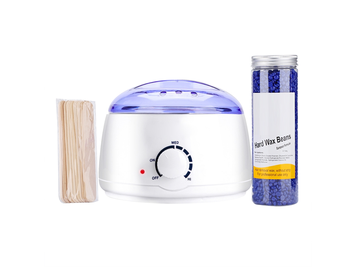 3pcs/set Cera Dura Depilatoria Frijol Para Bikini Piernas 400g Lavanda