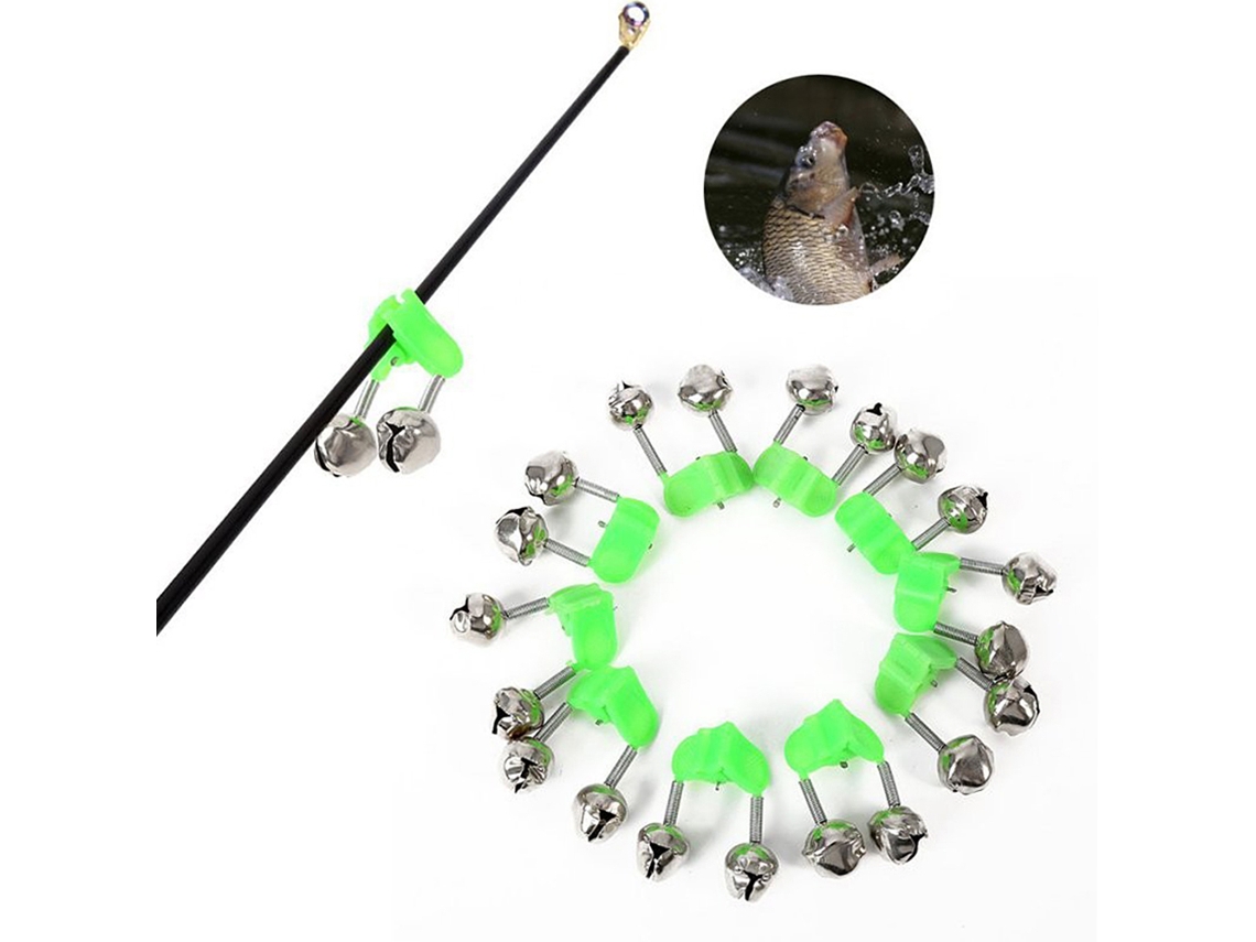 30 Alarmas Para Cañas De Pescar Con Doble Campana De Advertencia. Accesorios De Pesca.