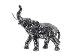 ORIGEN Home Decor Elefante Africanas Y Elefantes Figura de Elefante Gris - 36x38x14cm BY SIGRIS