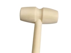 Pequeño martillo de madera para romper chocolate y mariscos para niños