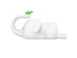 Lindo elefante luz nocturna de silicona LED novedad lámpara 3 niveles regulable guardería luz nocturna USB recargable temporizador lámpara p CHRONUS