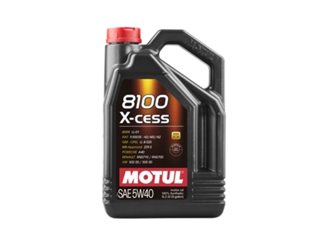 Aceite De Motor 8100 x-Cess 5W40 5L MOTUL