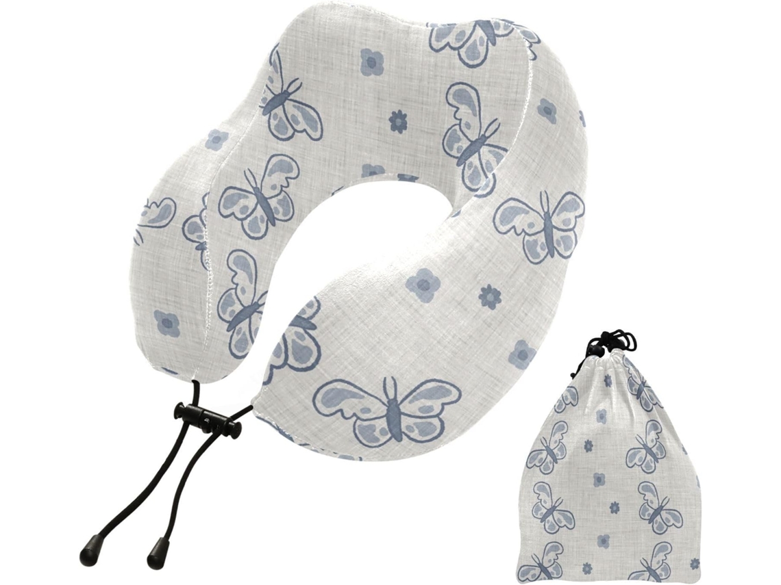 Almohada Viaje Dormir Aviones Espuma Viscoelástica Poliéster Viscoelástica. Fácilmente Soporte Fácil