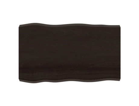 Tablero mesa madera tratada borde vivo marrón VIDAXL (100x60x(2-6) cm)