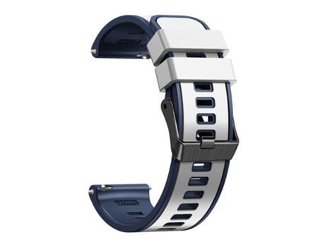 Correa de Silicona 22mm dos colores para Huawei Watch Buds/GT 3 SE/GT 3 Pro 46mm - blanco/azul