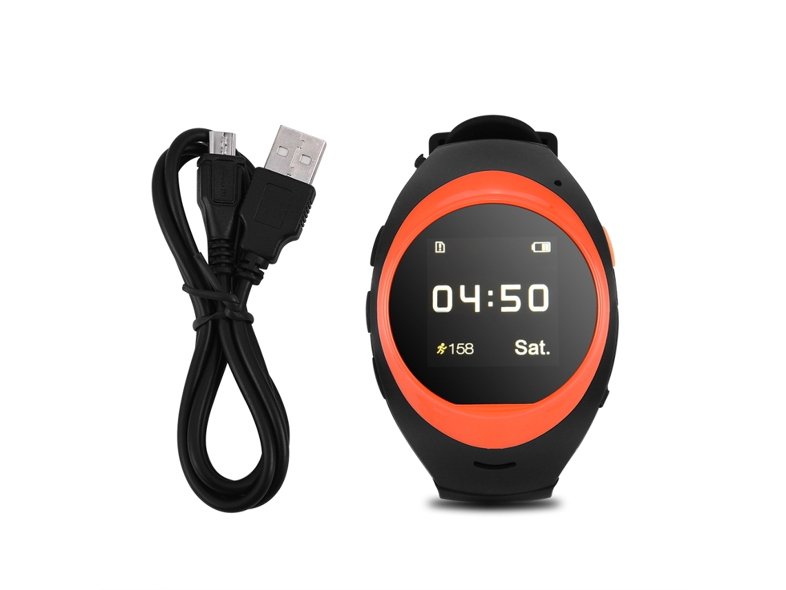 Smart Watch Gps Lbs Tracker Sos Call Para Niños Y Mayores Anti Pérdida Android Ios Rojo