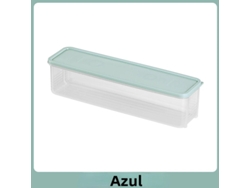 (azul) Recipiente Para Almacenar Pasta Y Cereales De Cocina Con Tapa