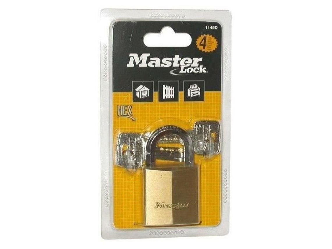 Candado de latón con arco hexagonal de 40 mm de Master Lock