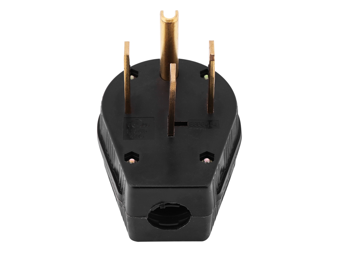 Enchufe Estadounidense Nema 14-50p De 50 A Y 125/250 V Con Cuatro Clavijas En Ángulo Recto.
