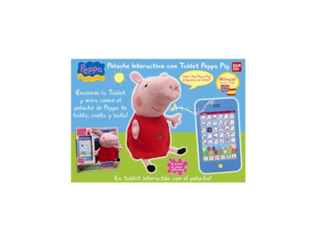Peppa Pig Peluche Interactivo Con Tablet