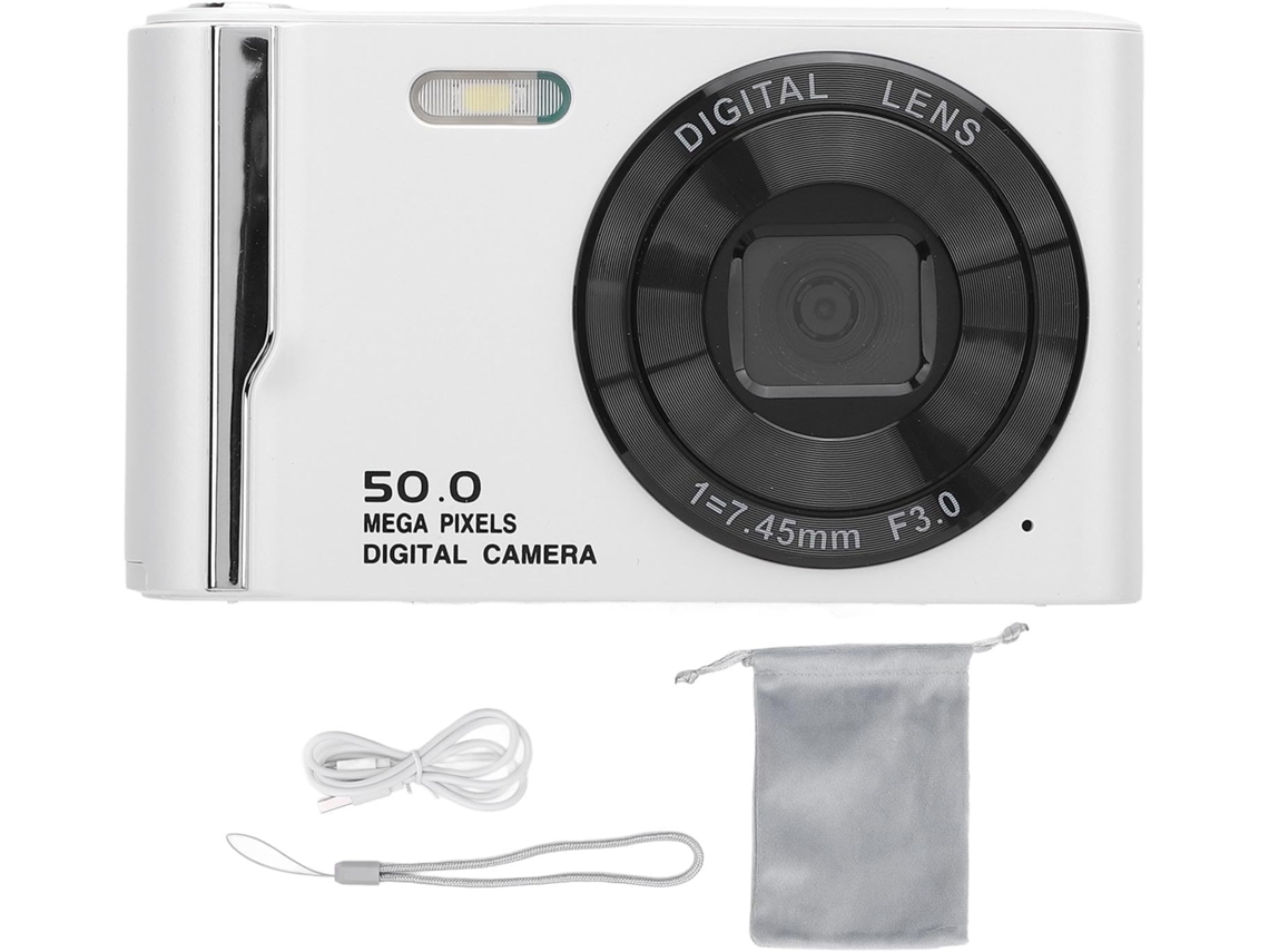 Cámara Digital 4k De 50 Mp, Cámara Compacta Portátil, Pantalla Lcd De 2".