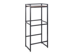 Relaxdays Estantería Para Cajas De Bebidas, 2 Cajas, 117x47x32 Cm, Repisa, Estilo Industrial, Marrón/negro