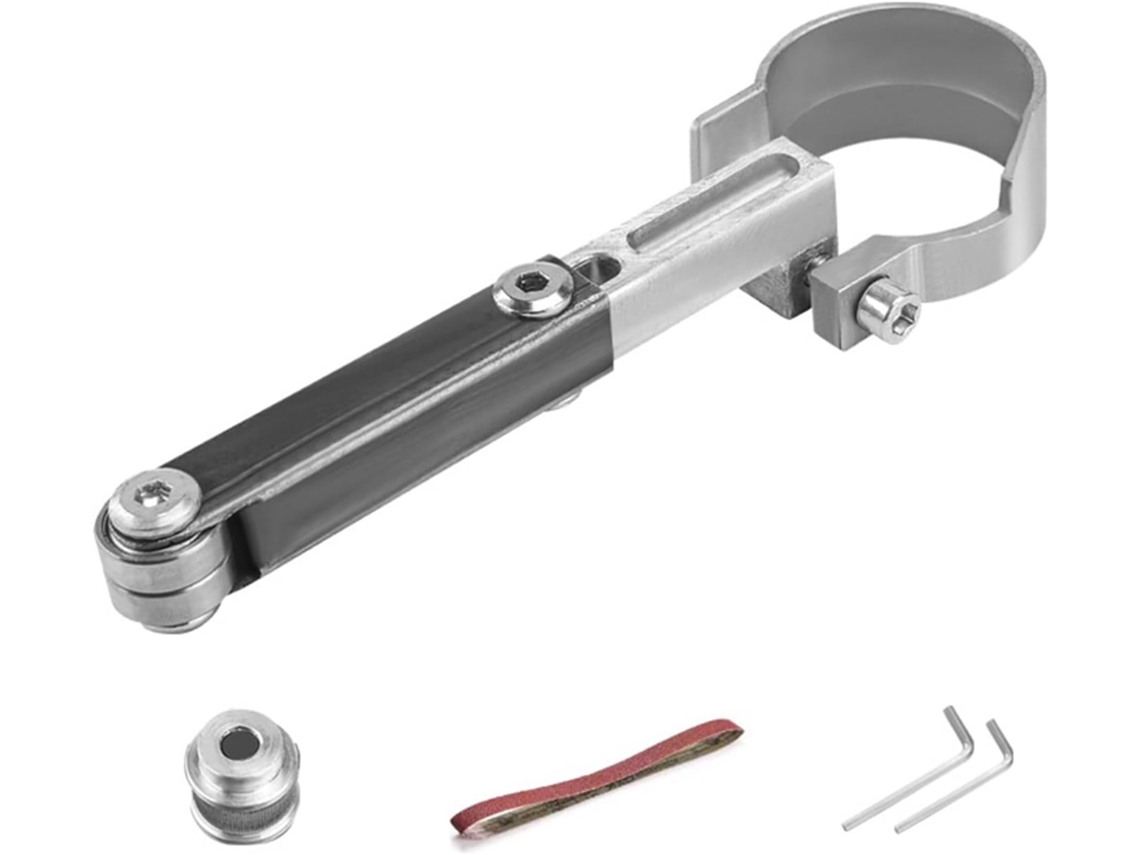 Adaptador De Amoladora De Ángulos Para Lijadora De Carpintería Con Ranuras De Doble Rodamiento Y Correa De Lijado