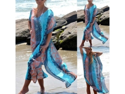 2026-manto Sheer Para Bikini De Mujer Con Cuello V Profundo Manga Corta Ideal Para Playa Verano