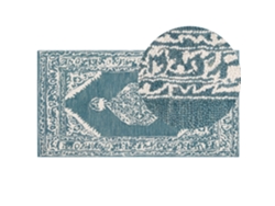 Alfombra de pelo corto BELIANI Gevas de Lana Azul 80x150