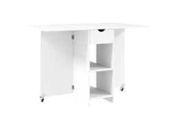 Mesa De Comedor Plegable, Mesa De Cocina Móvil, Adecuada Para 2-4 Personas, Ideal Para Espacios Pequeños.