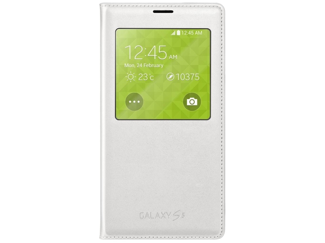 Funda S-View Cover SAMSUNG GALAXY S5 Blanca