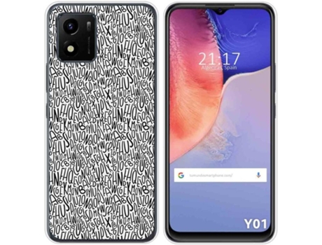 Carcasa Vivo Y01 TUMUNDOSMARTPHONE Dibujos Letras Multicolor