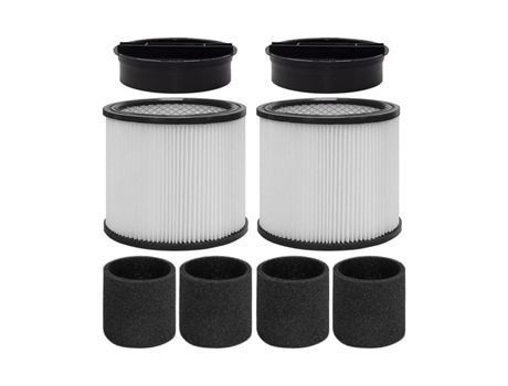 Acessórios de Aspirador 90304 Filtro de repuesto con tapa compatible con 90304 90350 90333 Cl de vacío húmedo/seco de 5 galones