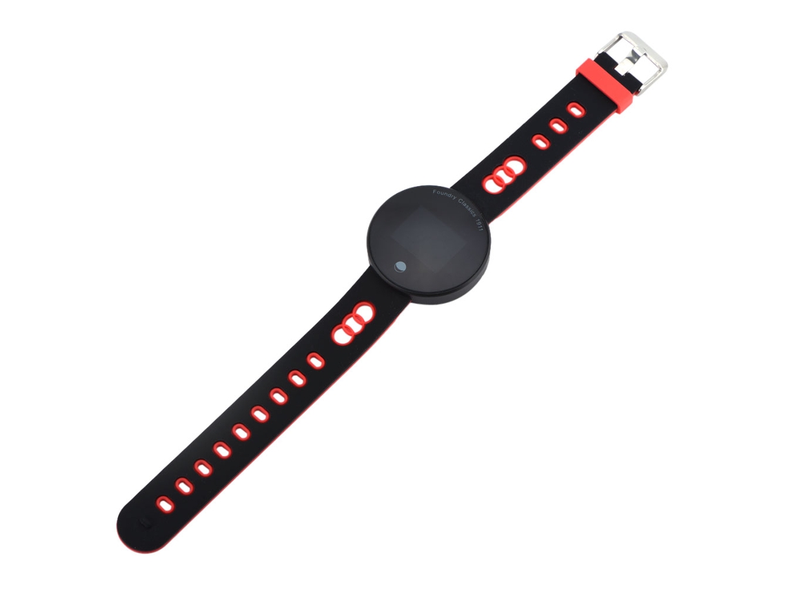 Reloj Inteligente Bluetooth Monitor De Frecuencia Cardíaca Y Presión Arterial Brazalete Inteligente Impermeable Rojo