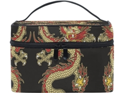 Bolsa Cuero Con Cremallera Portátil Organizador Diseño