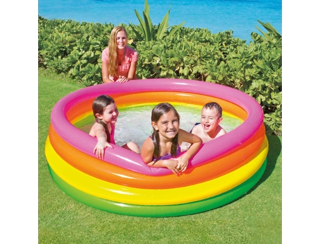 Piscina Inflable Con 4 Anillos Sunset 168X46 cm INTEX