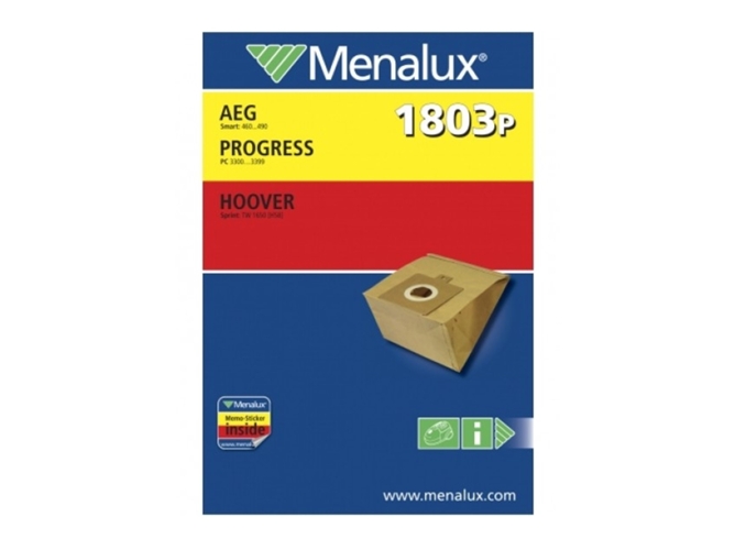 Hoover Progress 5 unidades Bolsas para aspiradores AEG Menalux 1803 P